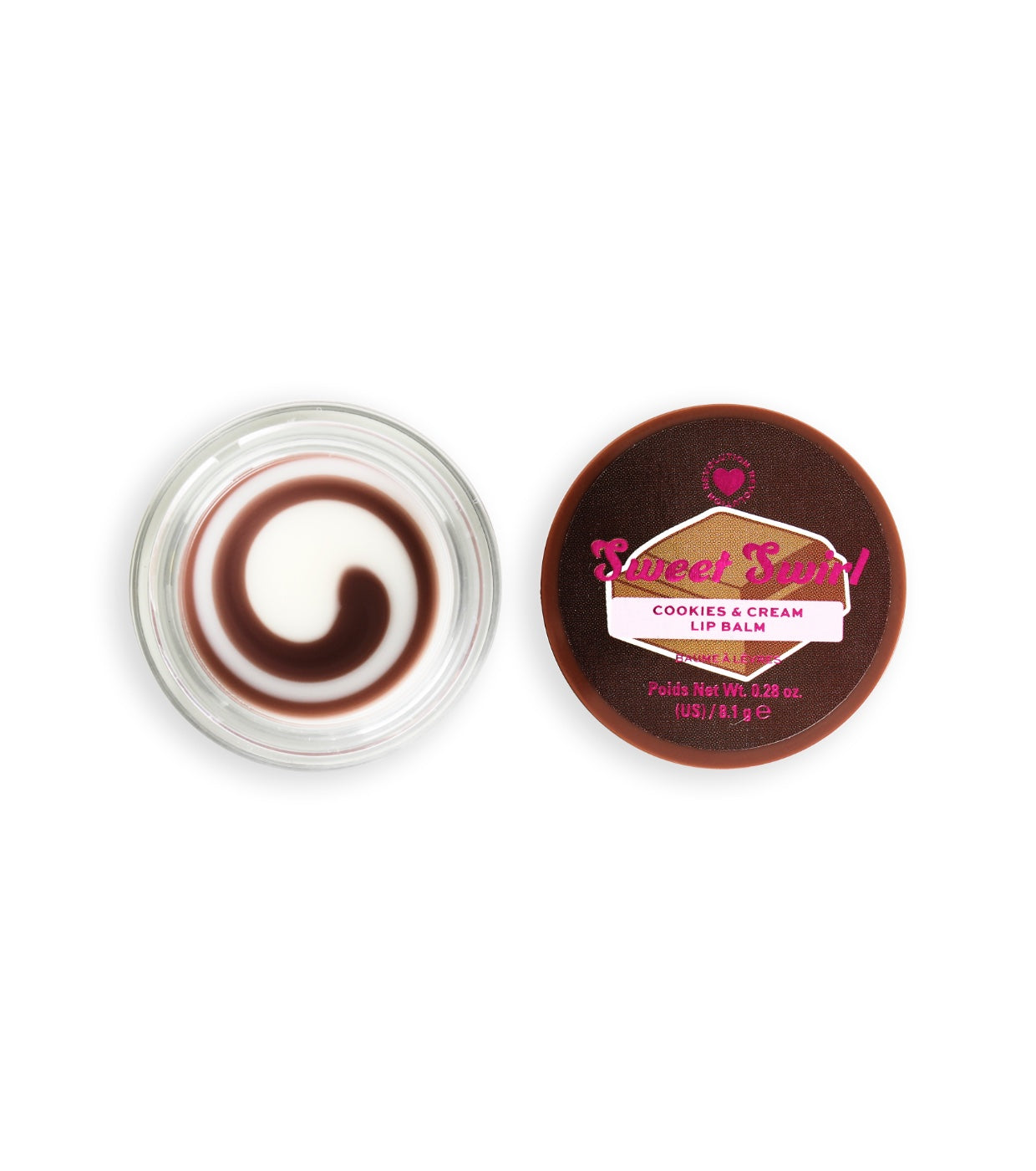 I Heart Revolution - Bálsamo labial Sweet Swirl - Cookies and Cream