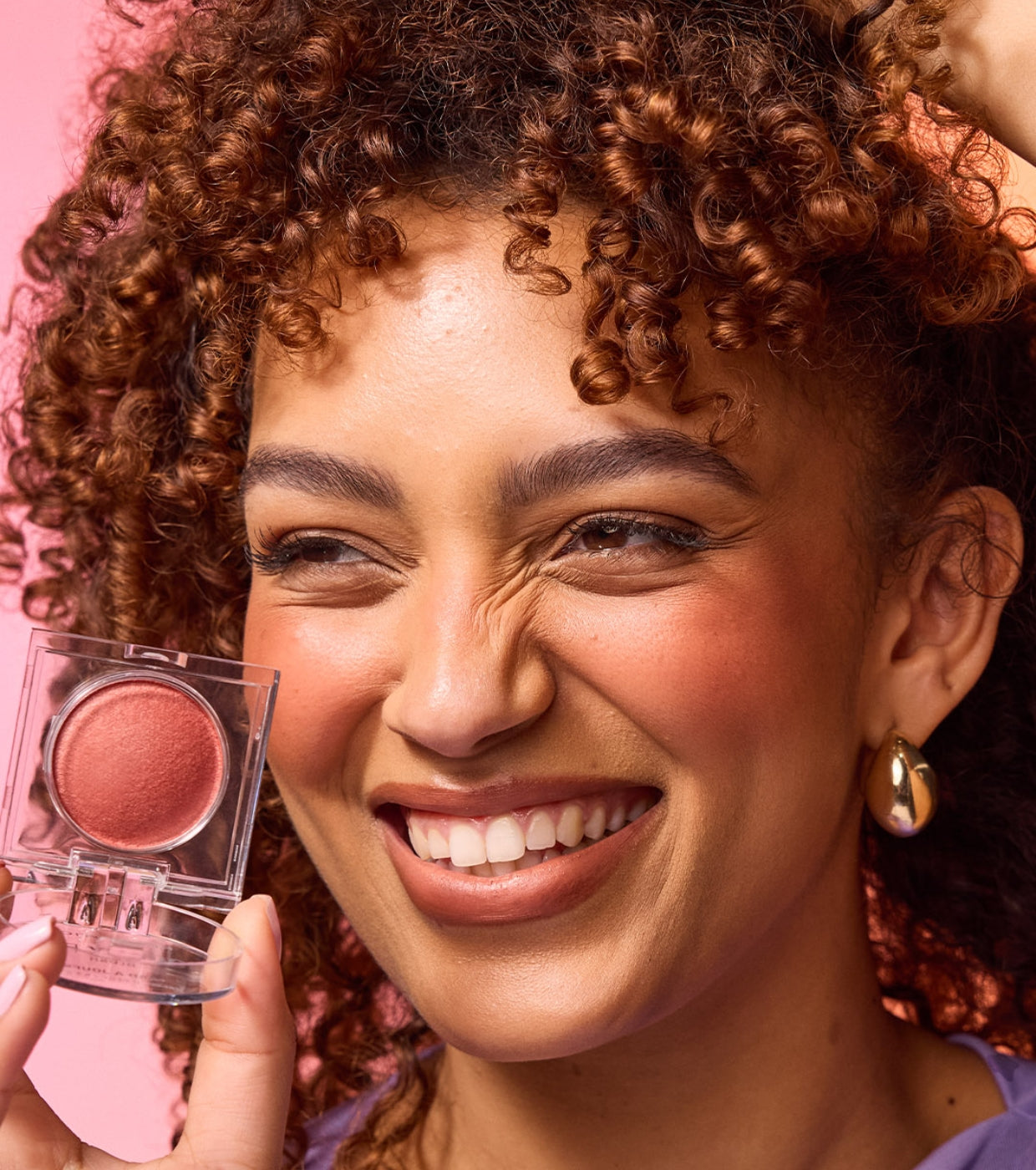 Makeup Revolution - Blush Cream to Powder Bouncy Blur - Paprika Pop Soft Bronze