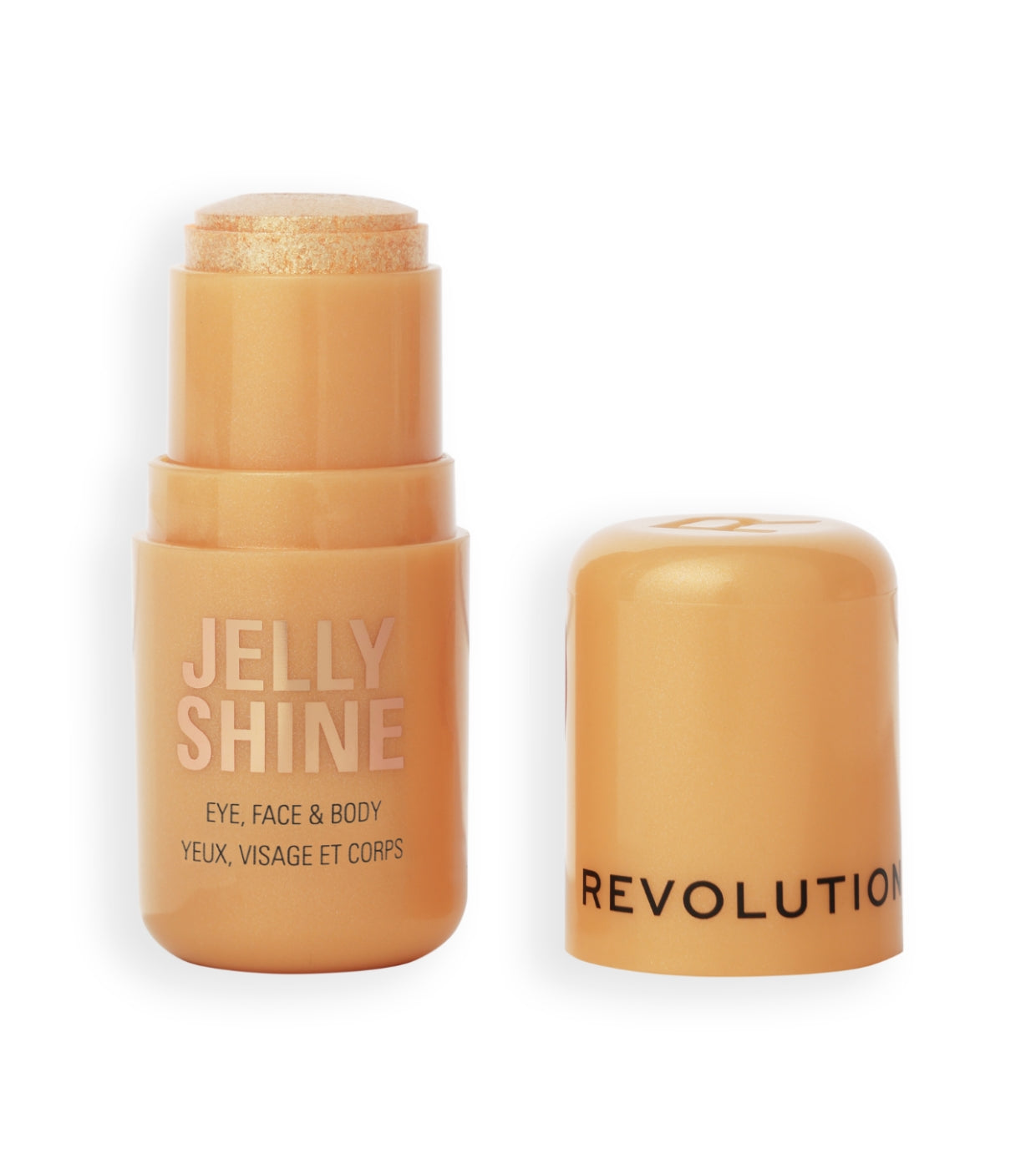 Makeup Revolution - Iluminador Jelly Shine Shadow and Highlight Stick - Celestial Gold