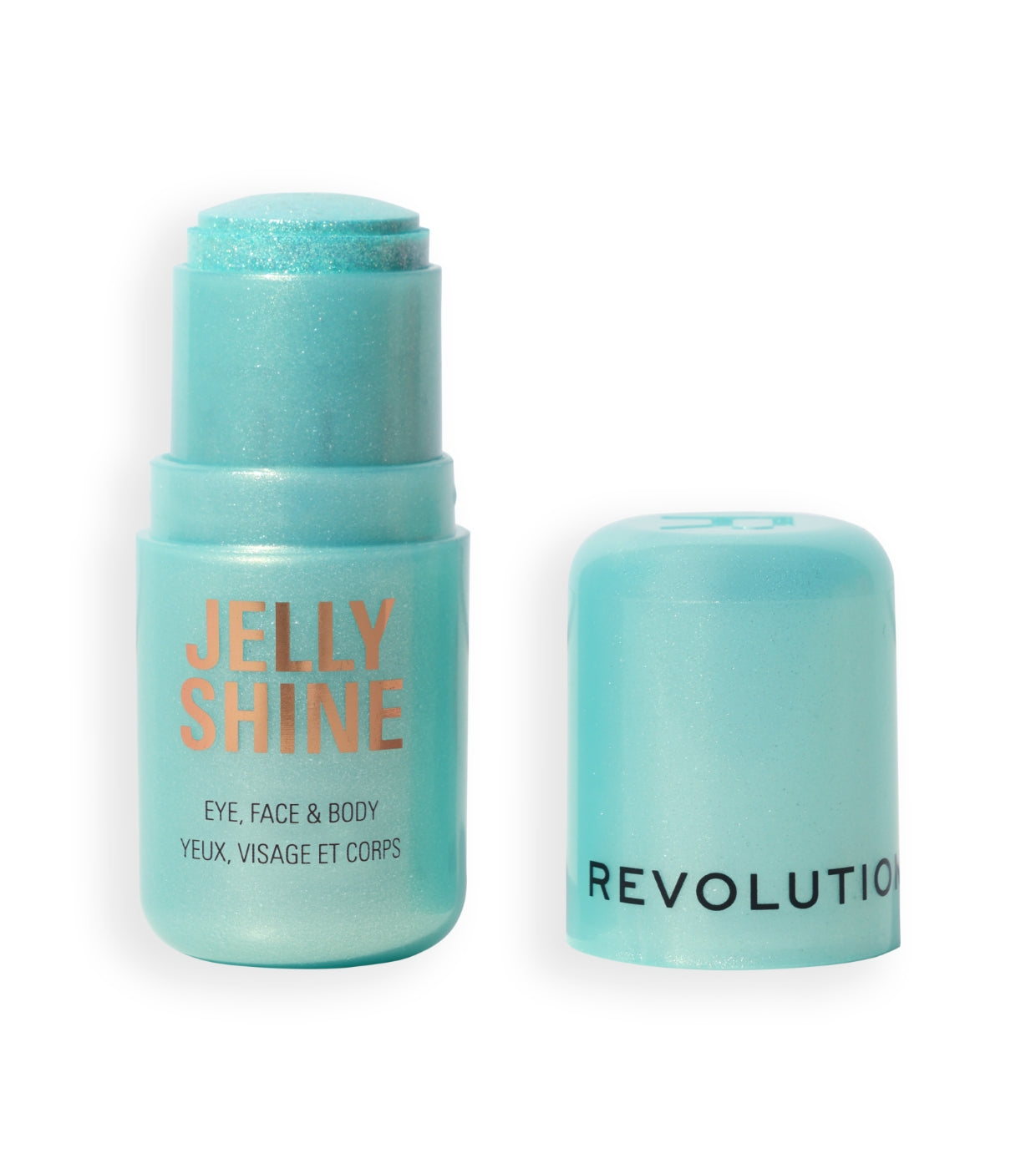 Makeup Revolution - Iluminador Jelly Shine Shadow and Highlight Stick - Mermaid Green