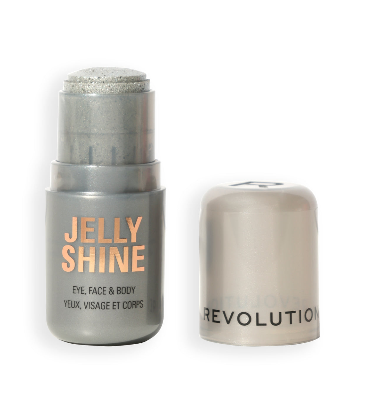 Makeup Revolution - Iluminador Jelly Shine Shadow and Highlight Stick - Silver Moonlight