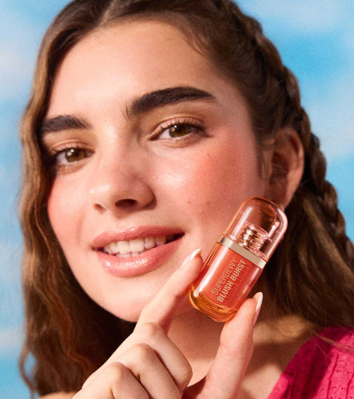 Makeup Revolution - *Super Dewy* - Blush líquido Blush burst - Peach Spritz