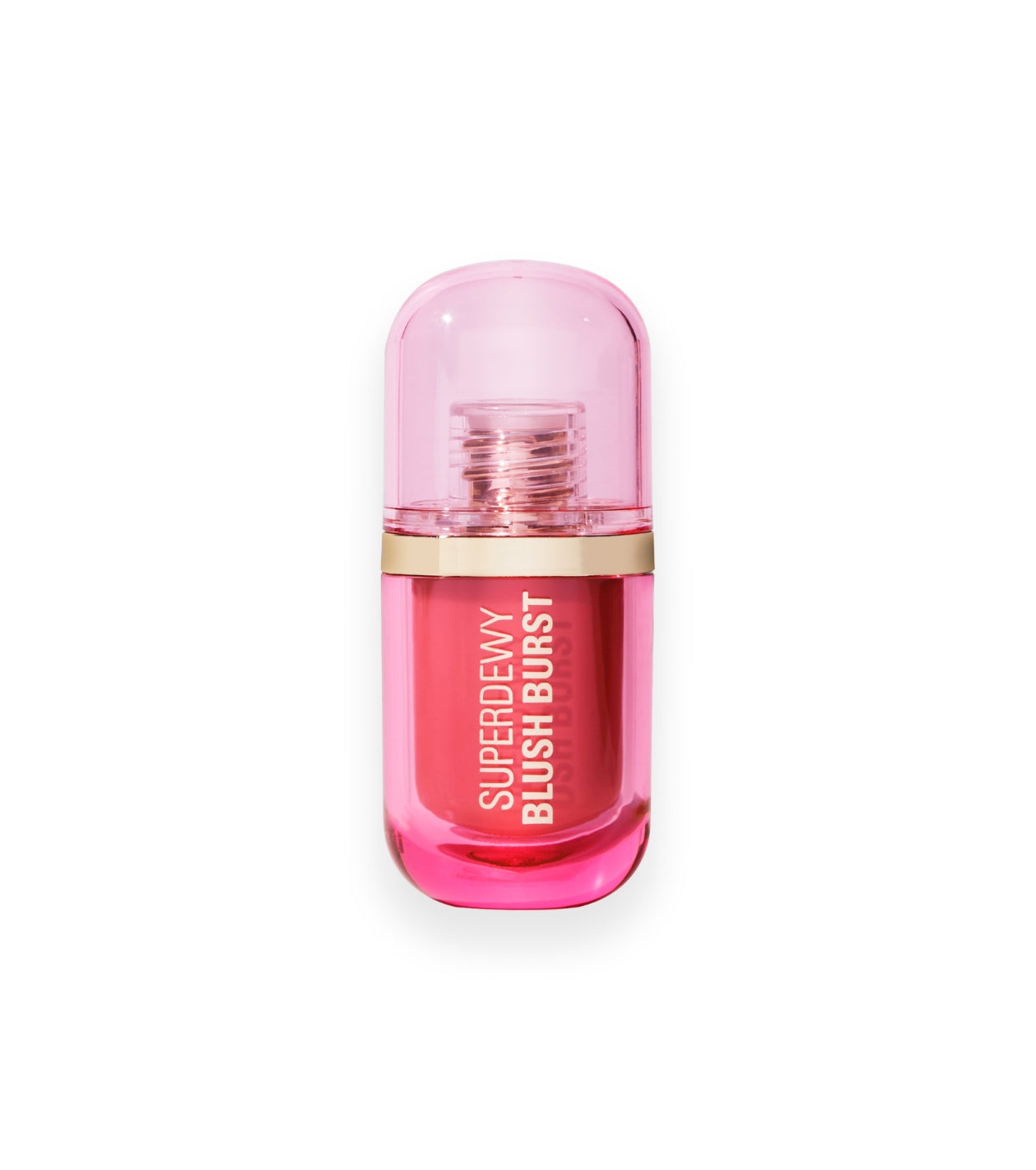 Makeup Revolution - *Super Dewy* - Blush líquido Blush burst - Strawberry milkshake cool pink