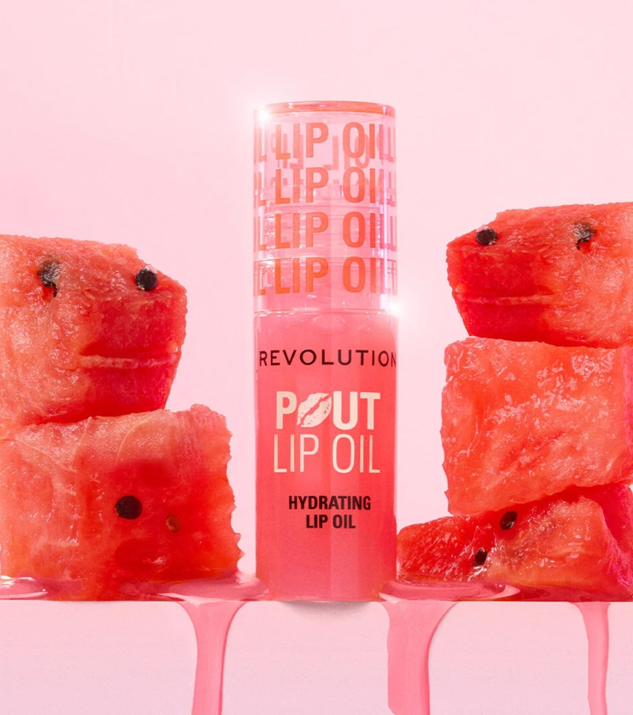 Revolution - Óleo Hidratante para Lábios Pout Lip - Watermelon Pink