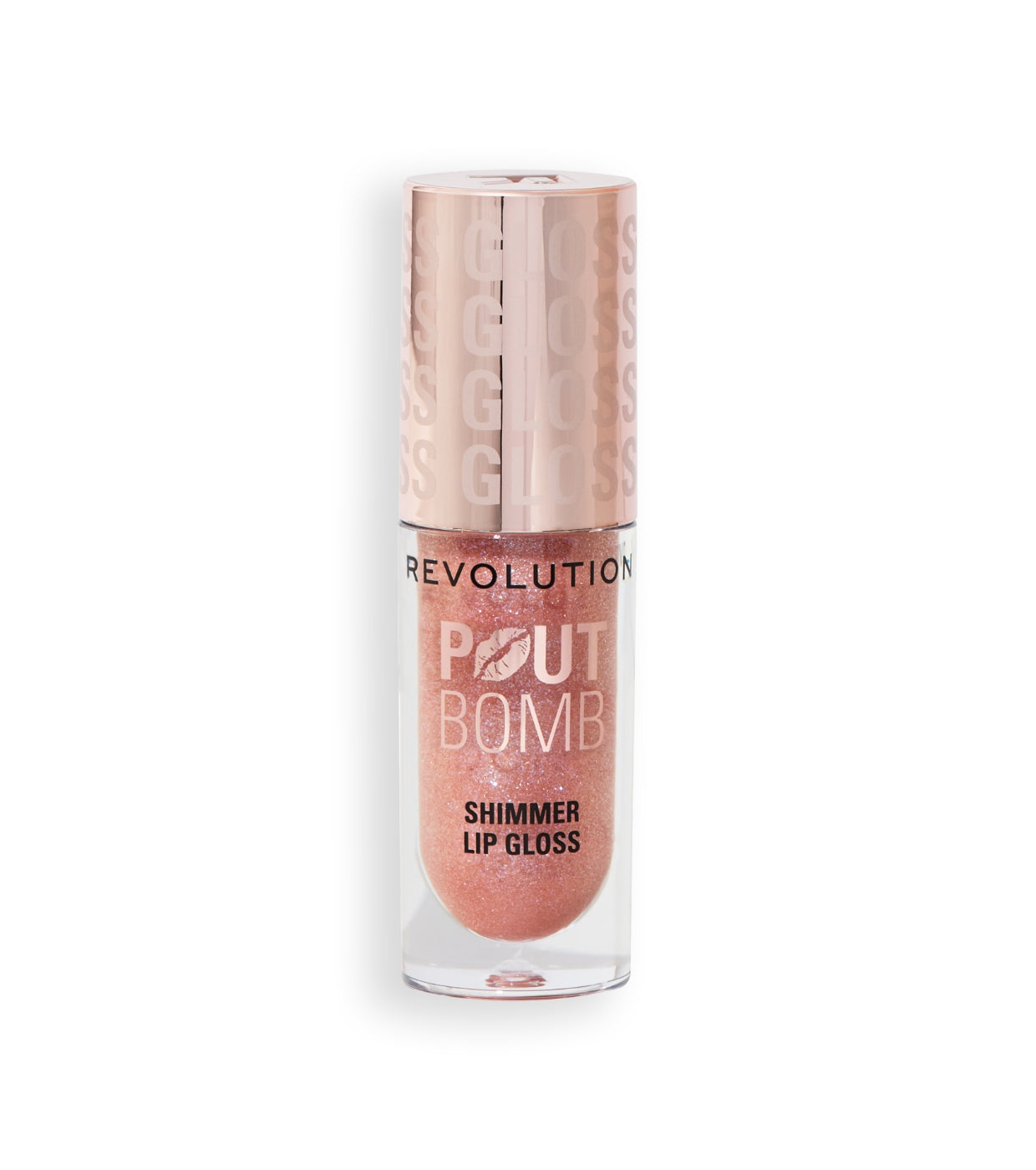 Revolution - Brilho labial com Shimmer Pout Bomb - Shimmer Nude