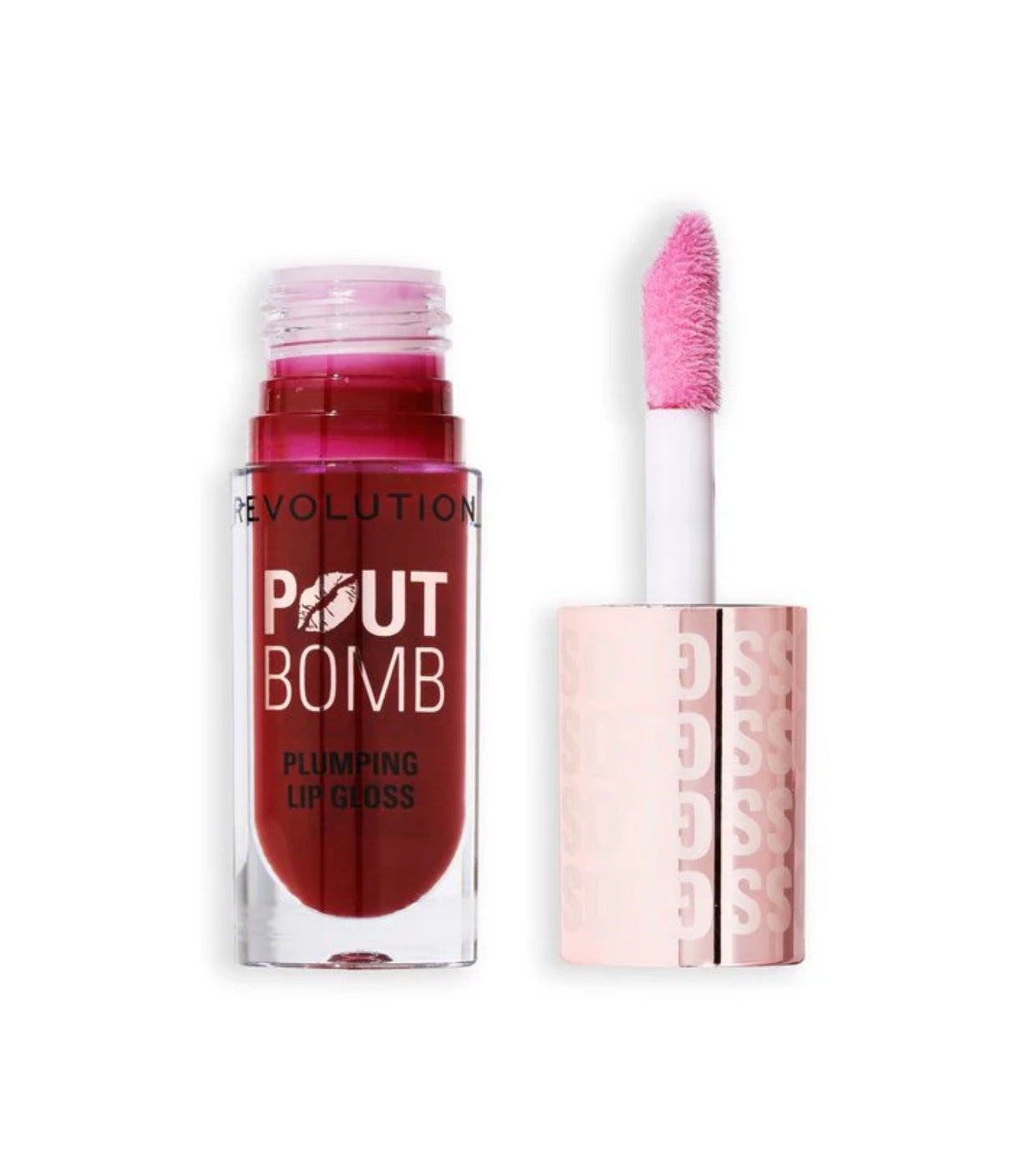 Revolution - Brilho labial volumizante Pout Bomb - Jelly Berry Mauve