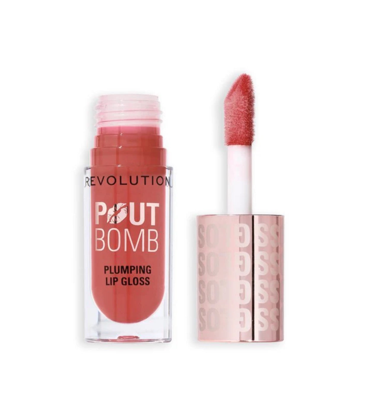 Revolution - Brilho Labial Volumizante Pout Bomb - Melba Warm Peach