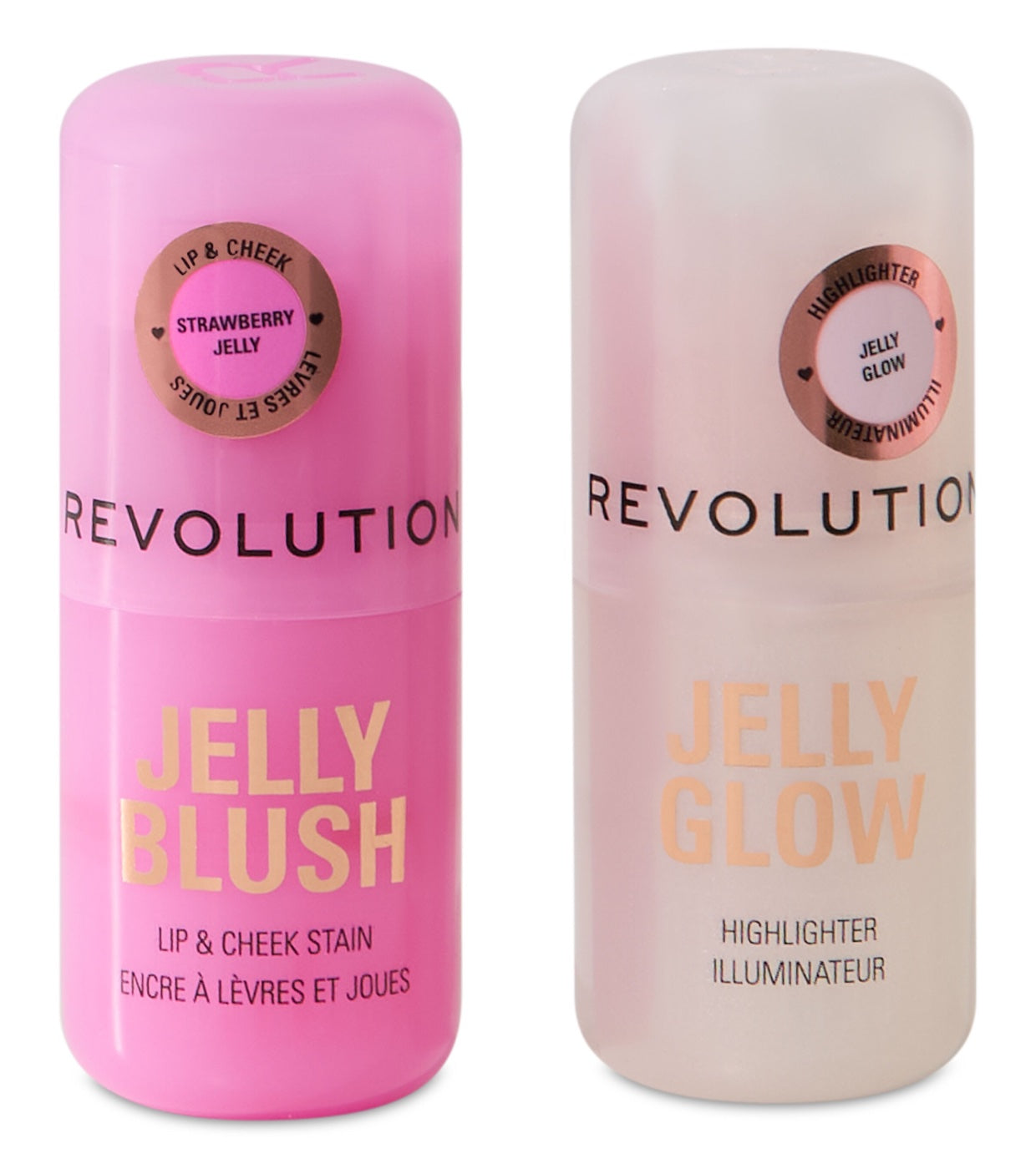 Revolution - Conjunto de presente de blush e iluminador jelly