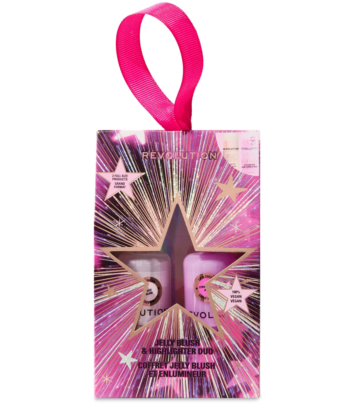 Revolution - Conjunto de presente de blush e iluminador jelly
