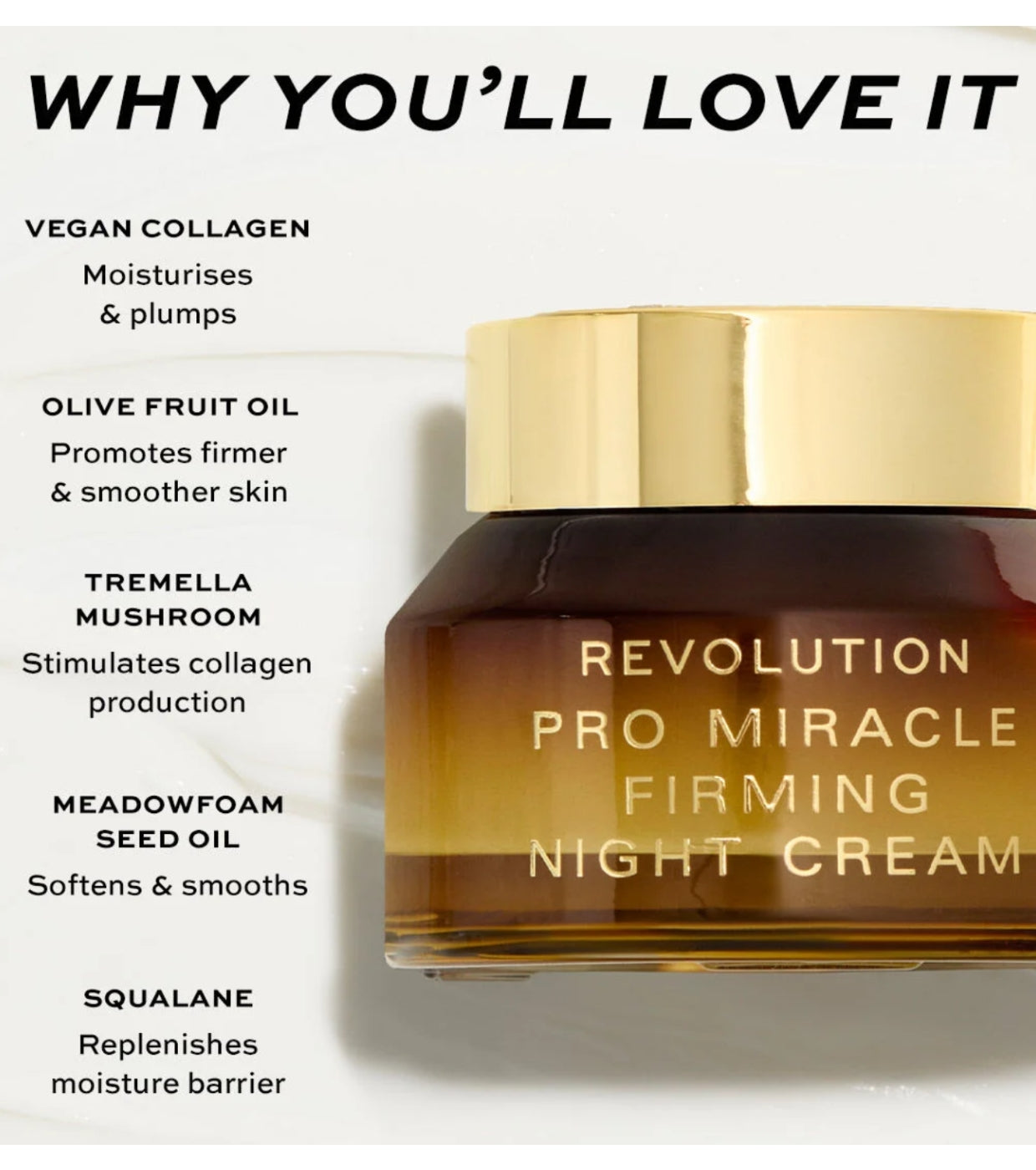 Revolution Pro - Creme noturno de colágeno Miracle Firming