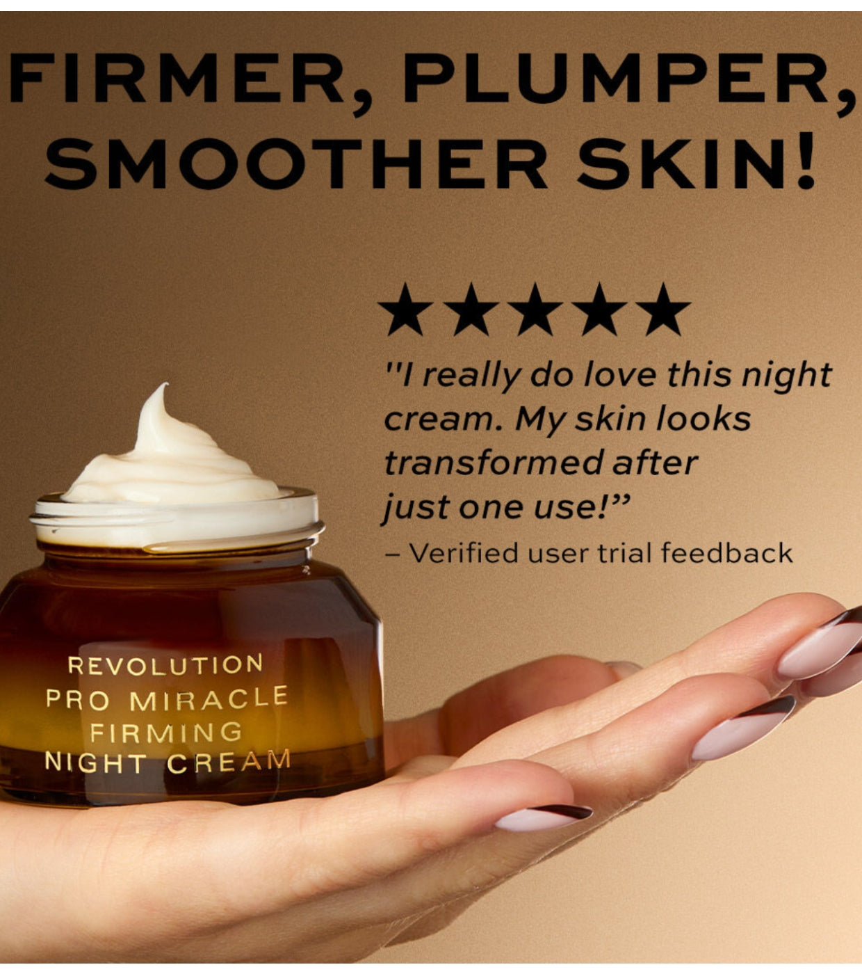 Revolution Pro - Creme noturno de colágeno Miracle Firming