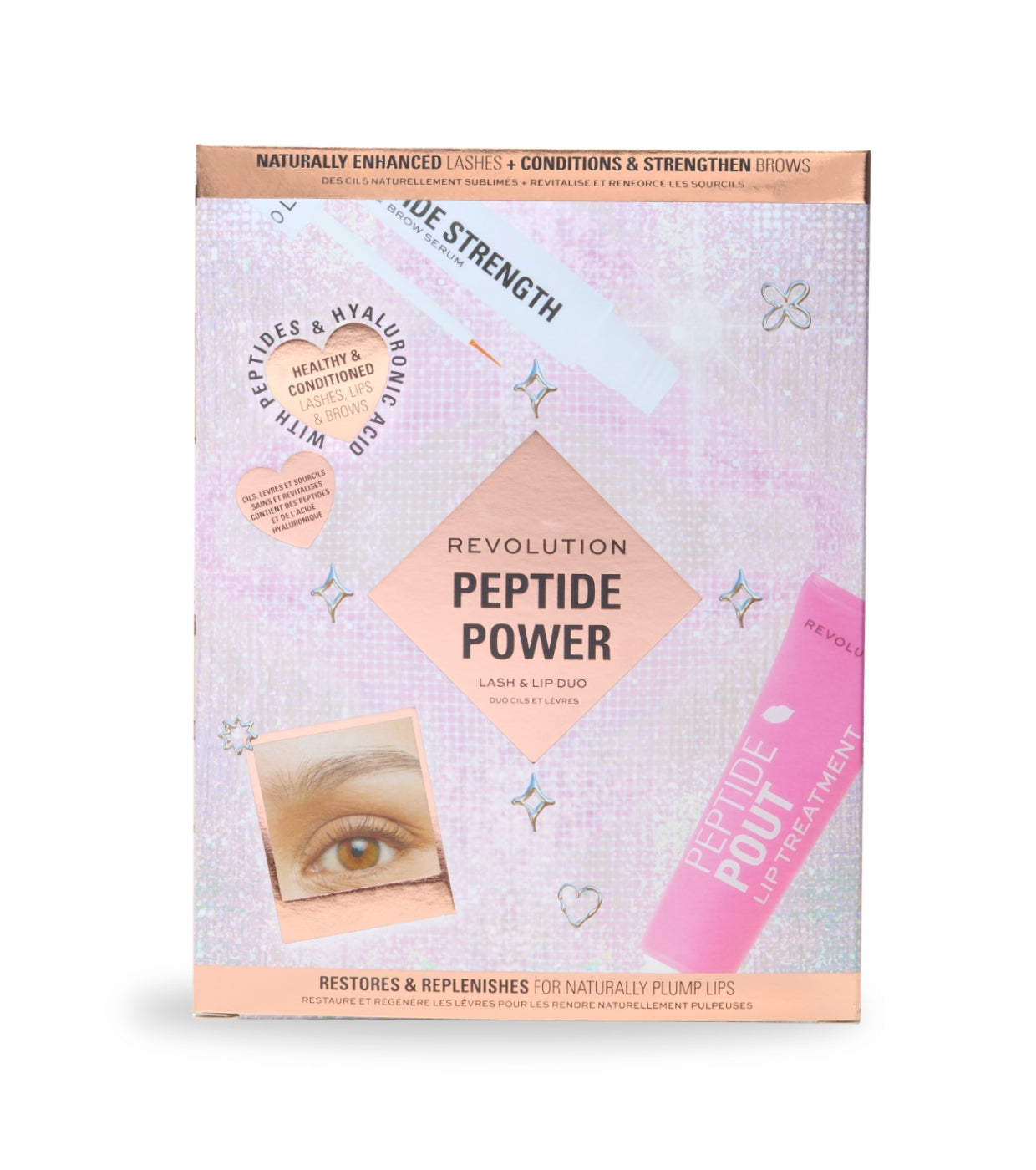 Revolution - Conjunto Peptide Power - Sérum para cílios e sobrancelhas Tratamento labial