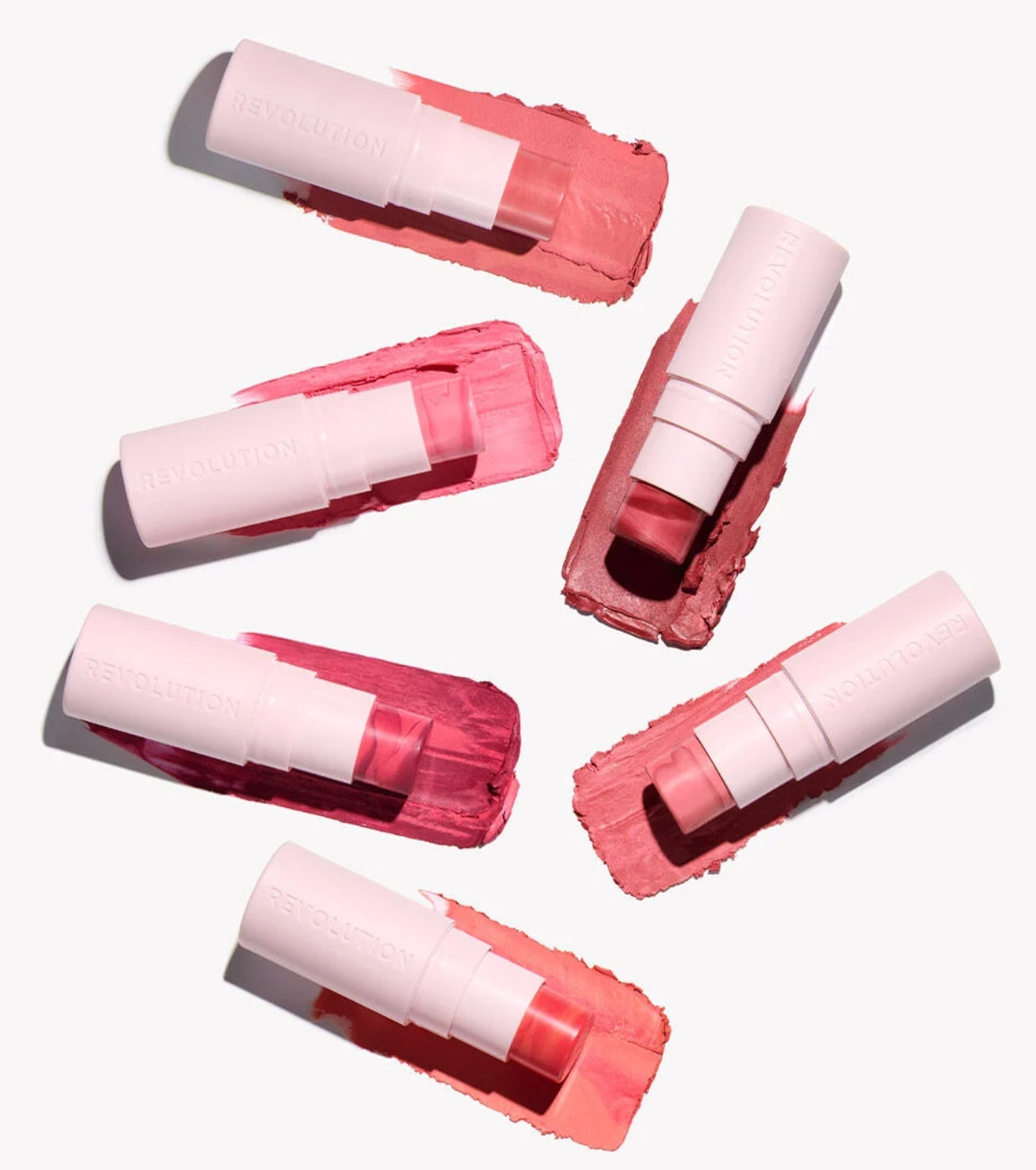 Revolution - Blush em bastão Skin Silk Marble - Rosy Cheeks