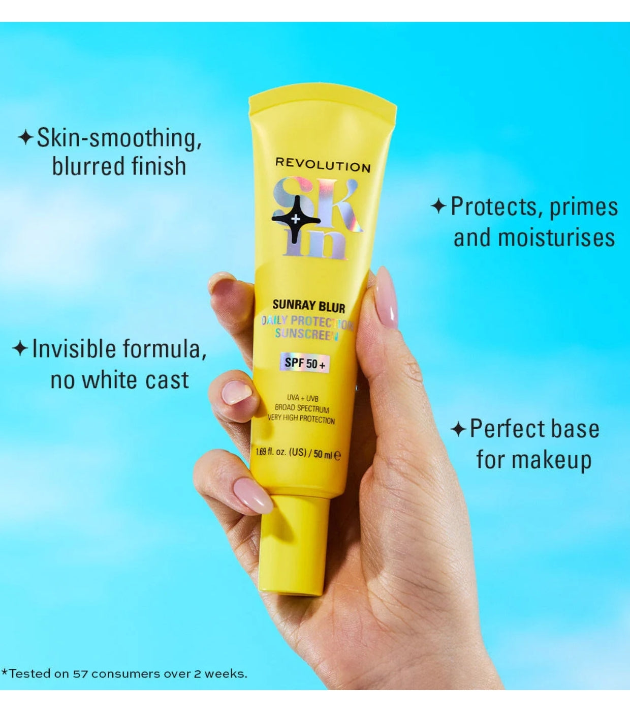Revolution Skin - Protetor solar matificante Sunray Blur SPF50