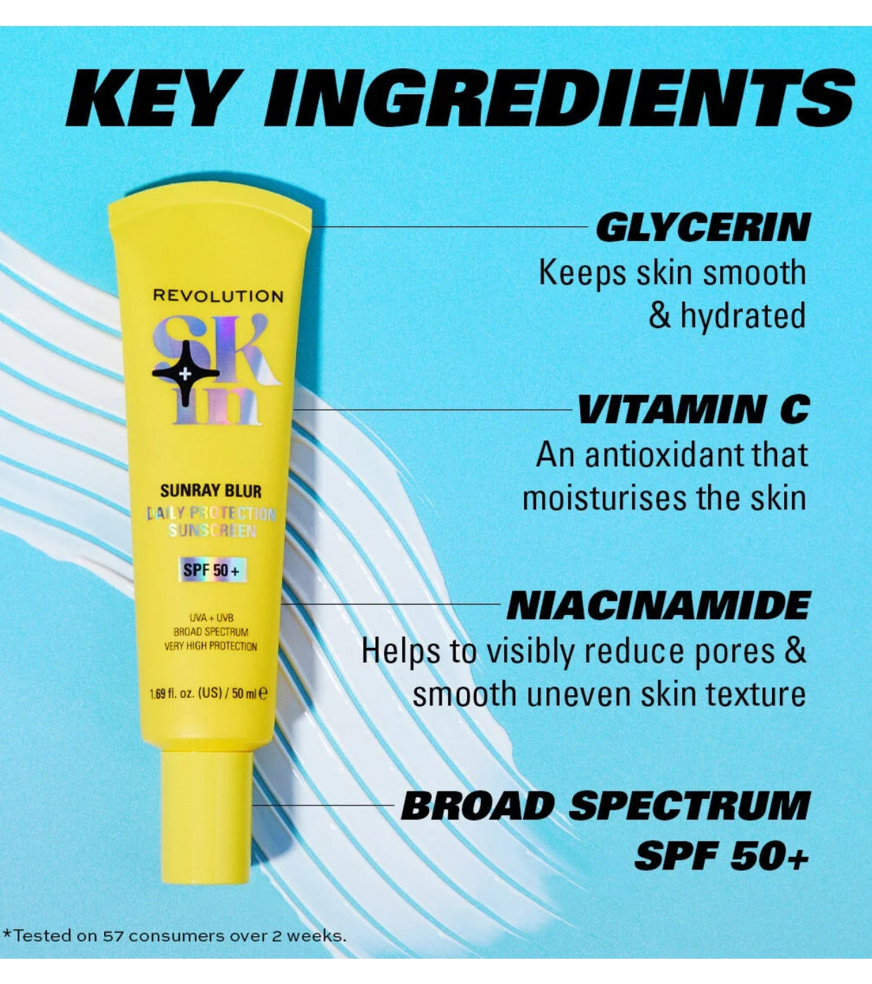 Revolution Skin - Protetor solar matificante Sunray Blur SPF50