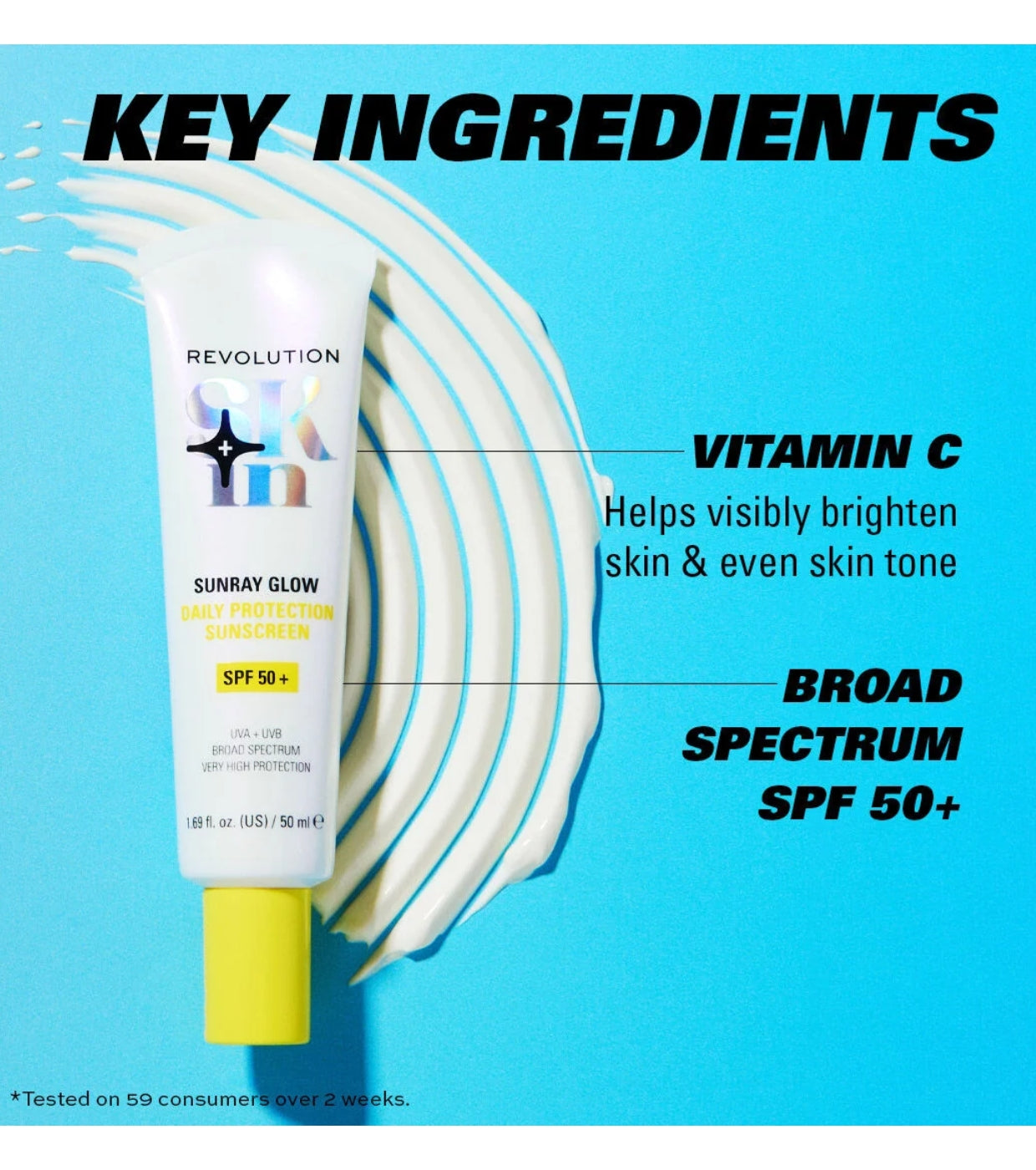 Revolution Skin - Protetor solar Sunray Glow Daily Blur SPF50