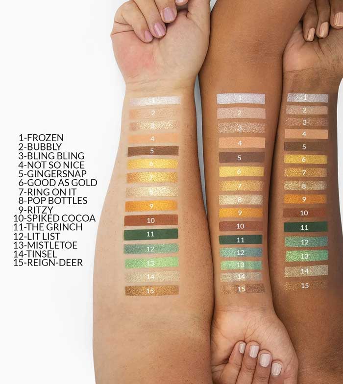 BH Cosmetics - *Miss Claus* - A paleta de sombras The lit list