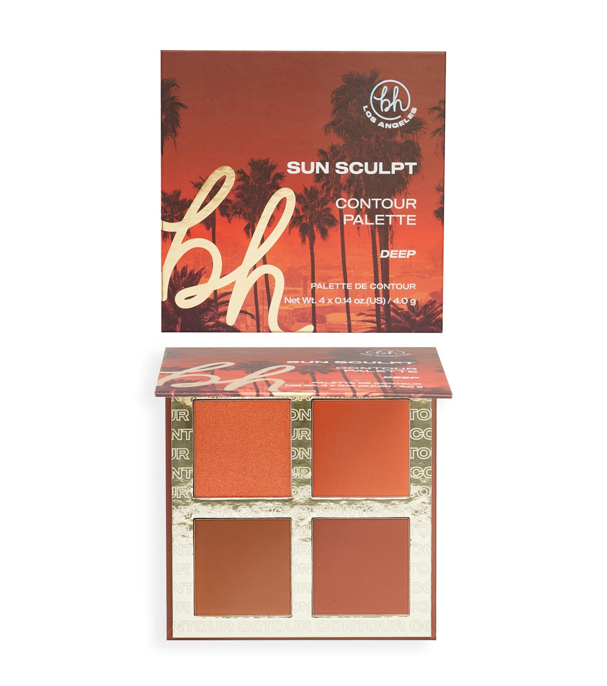 BH Cosmetics - Paleta Facial Sun Sculpt Contour Palette - Deep