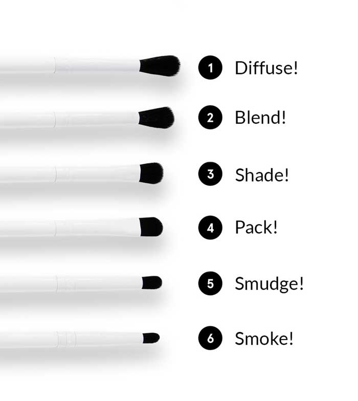 BH Cosmetics - Conjunto de 6 pincéis + Say It!
