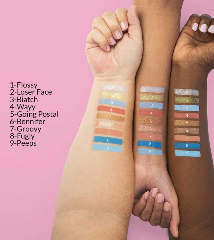 BH Cosmetics - *Totally Plastic* - Paleta de Sombras Iggy Azalea Mini - Pele Azul