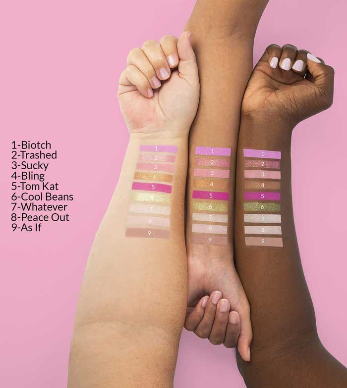 BH Cosmetics - *Totally Plastic* - Paleta de Sombras Iggy Azalea Mini - Pink sunglasses