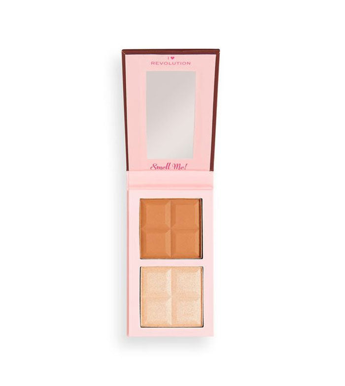 I Heart Revolution - iluminador e paleta de contorno Chocolate Contour - Light