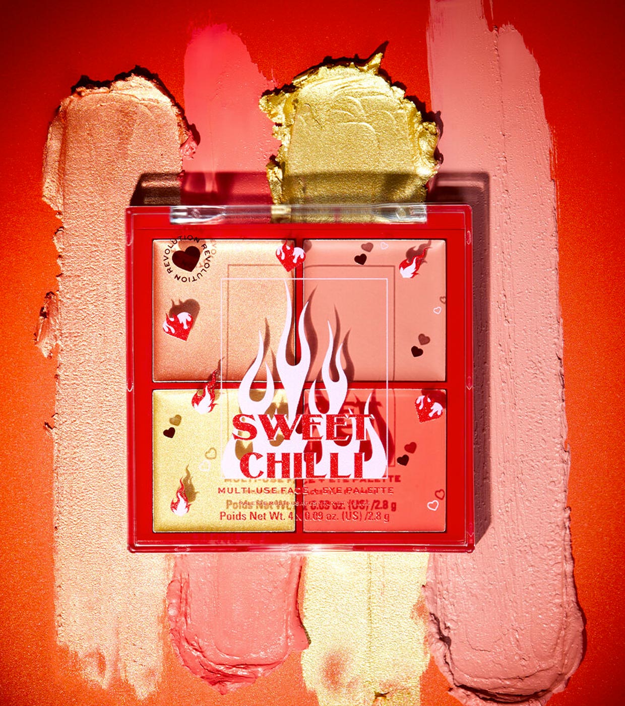 I Heart Revolution - *Sweet Chilli* - Paleta multiuso para rosto e olhos