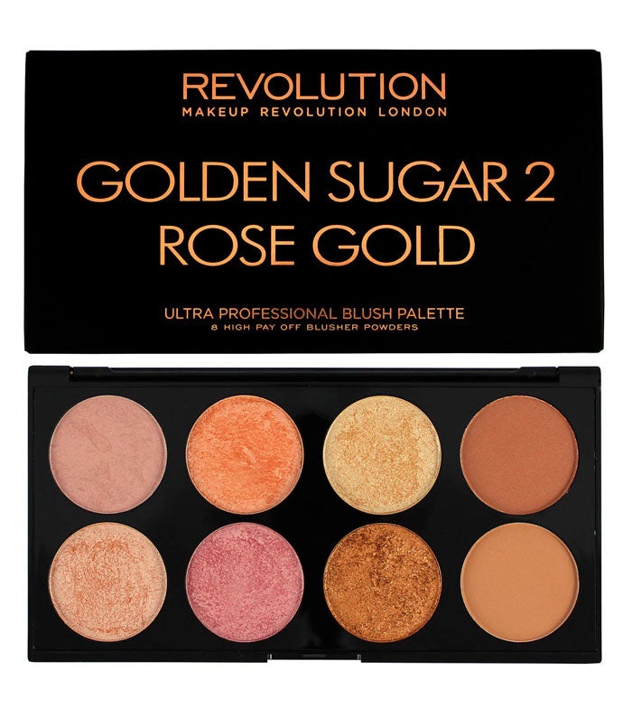 Makeup Revolution - Ultra Blush e contorno paleta - Golden Sugar 2