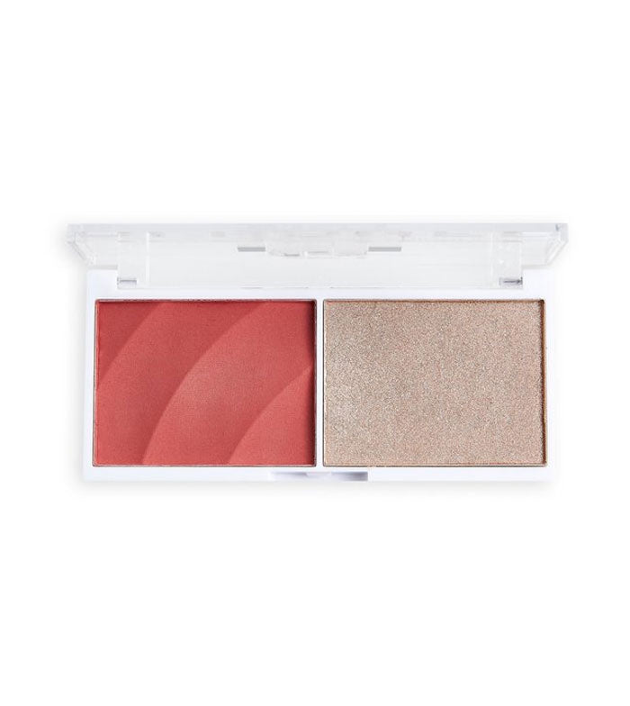 Revolution Relove - Duo de blush e realçador Colour Play Blushed - Cute