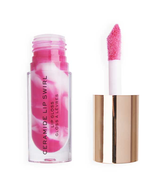 Revolution - Brilho labial Ceramide Lip Swirl - Berry pink