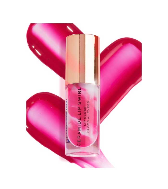 Revolution - Brilho labial Ceramide Lip Swirl - Berry pink