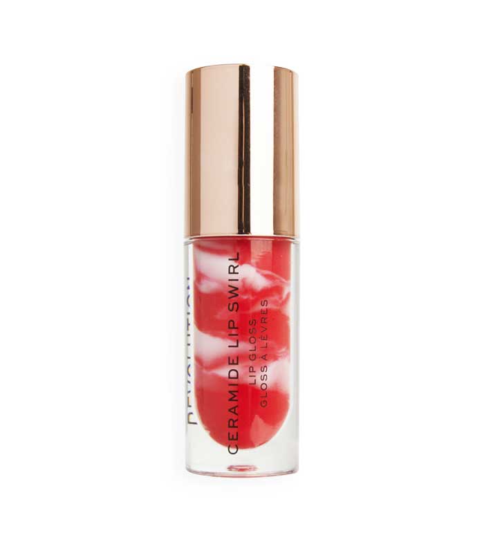 Revolution - Brilho labial Ceramide Lip Swirl - Bitten red