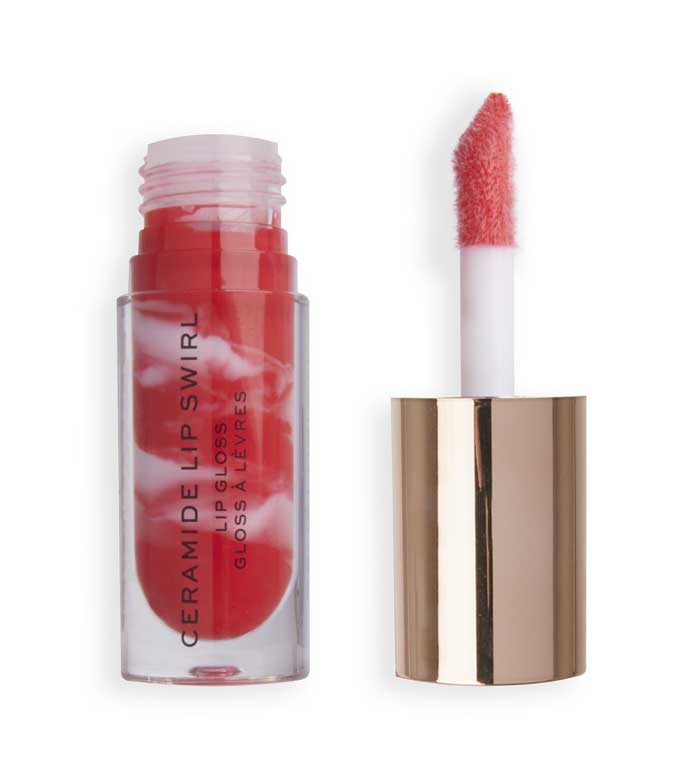 Revolution - Brilho labial Ceramide Lip Swirl - Bitten red