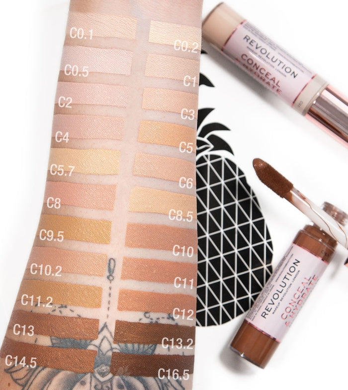 Revolution - Corretor fluido Conceal & Hydrate - C0.1