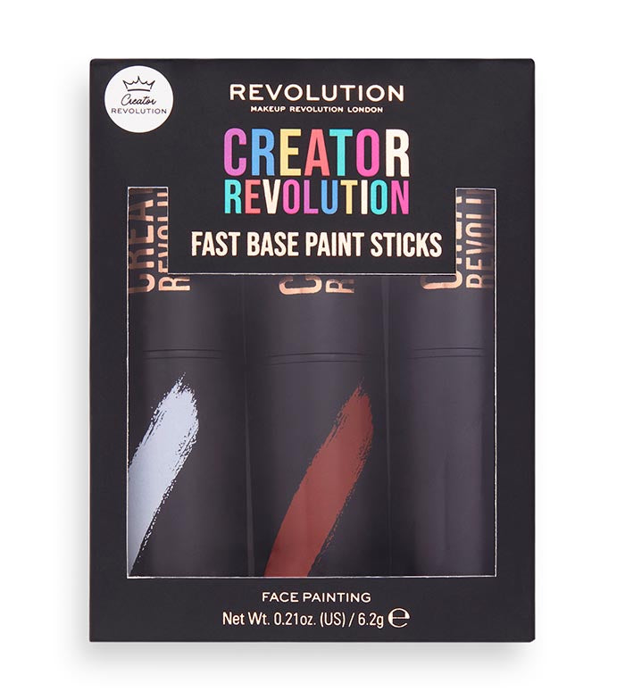 Revolution - *Creator* - Bastões de Maquiagem Artísticos Fast Base Paint Sticks - Branco, Vermelho e Preto