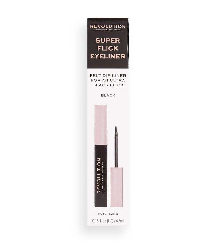Revolution - Delineador líquido Super Flick Eyeliner - Preto