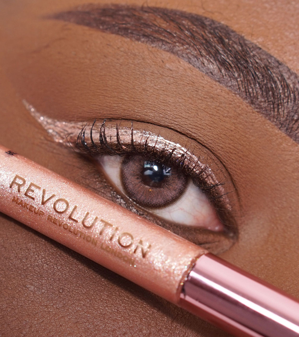 Revolution - Delineador Líquido Super Flick - Rose Gold