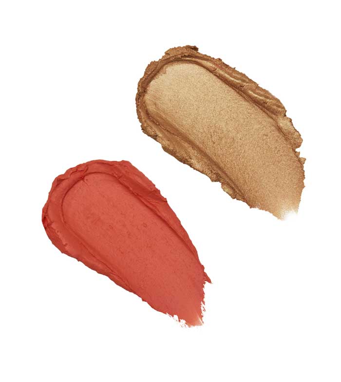 Revolution - Blush and Highlighter Stick Duo - Coral Dew