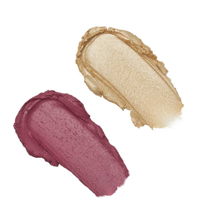 Revolution - Blush and Highlighter Stick Duo - Mauve Glow