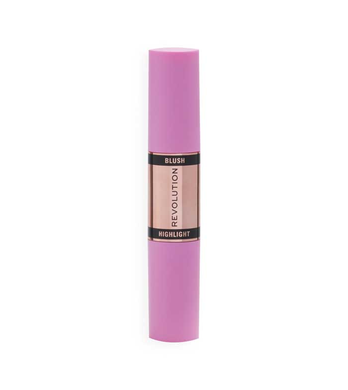 Revolution - Blush and Highlighter Stick Duo - Mauve Glow