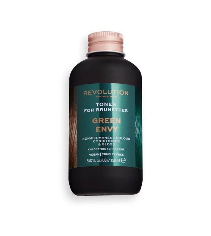Revolution Haircare - Coloração semipermanente para cabelos castanhos Hair Tones - Green Envy