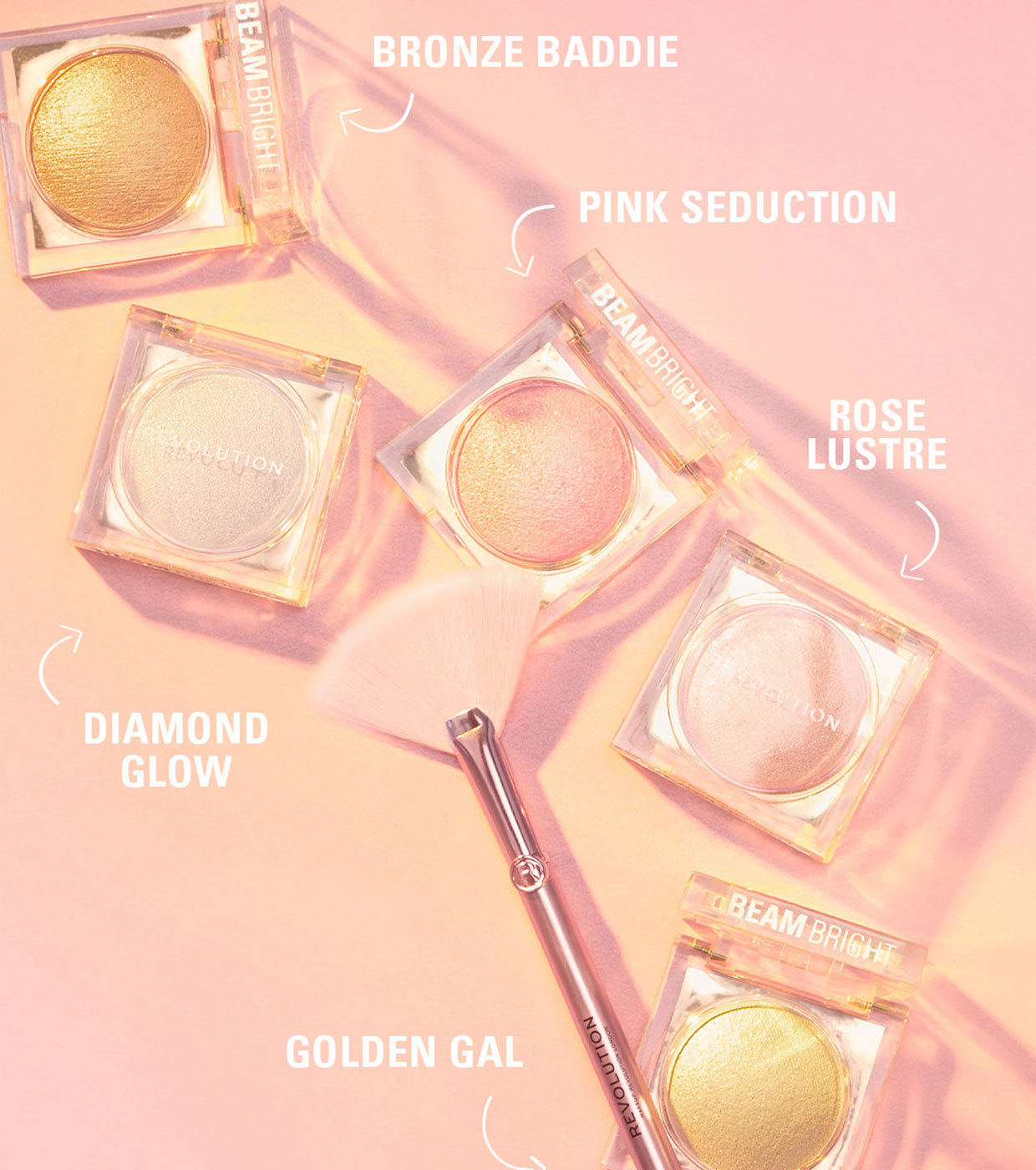 Revolution - Iluminador em Pó Beam Bright - Pink Seduction