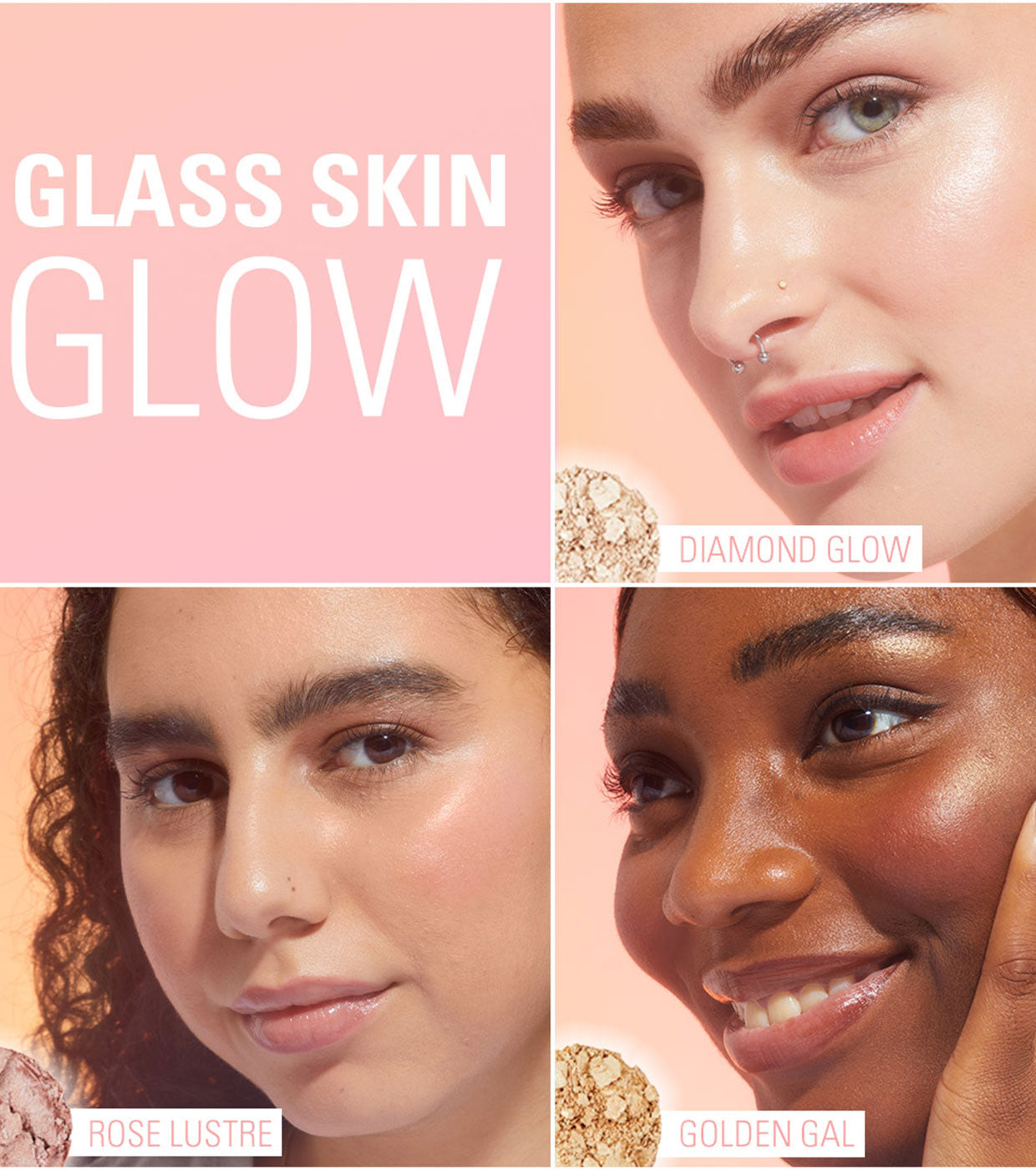 Revolution - Iluminador em pó Beam Bright - Rose Lustre