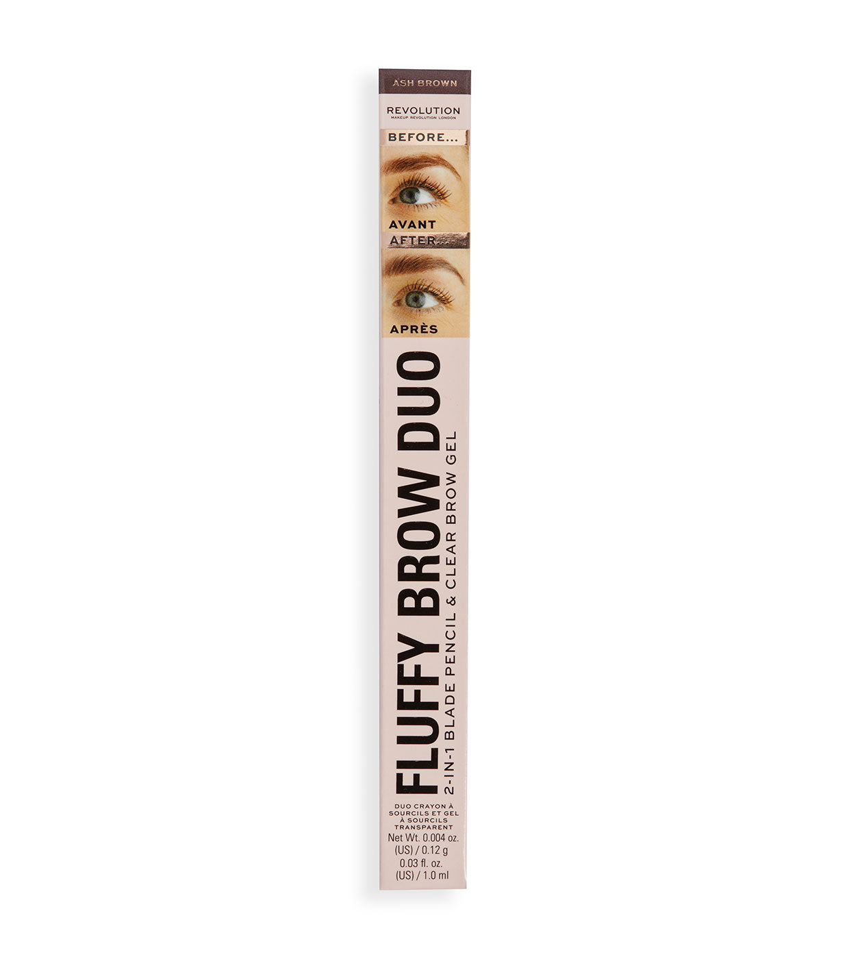 Revolution - Lápis de sobrancelha Fluffy Brow Filter Duo - Ash Brown