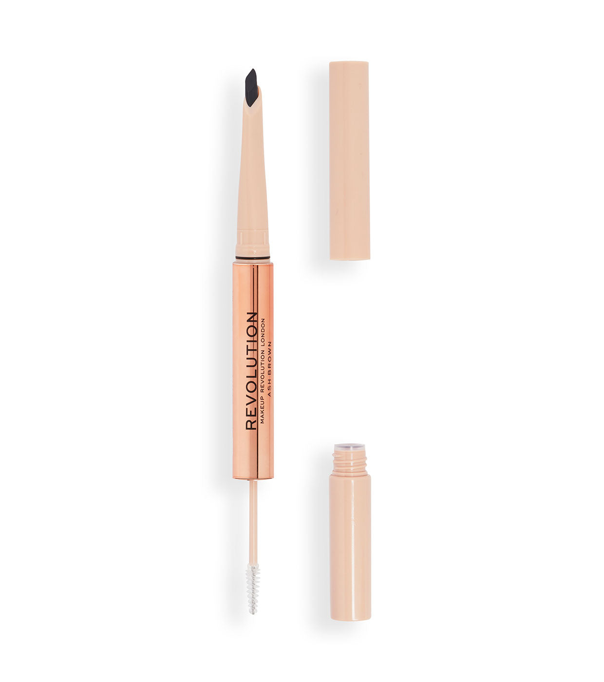 Revolution - Lápis de sobrancelha Fluffy Brow Filter Duo - Dark Brown