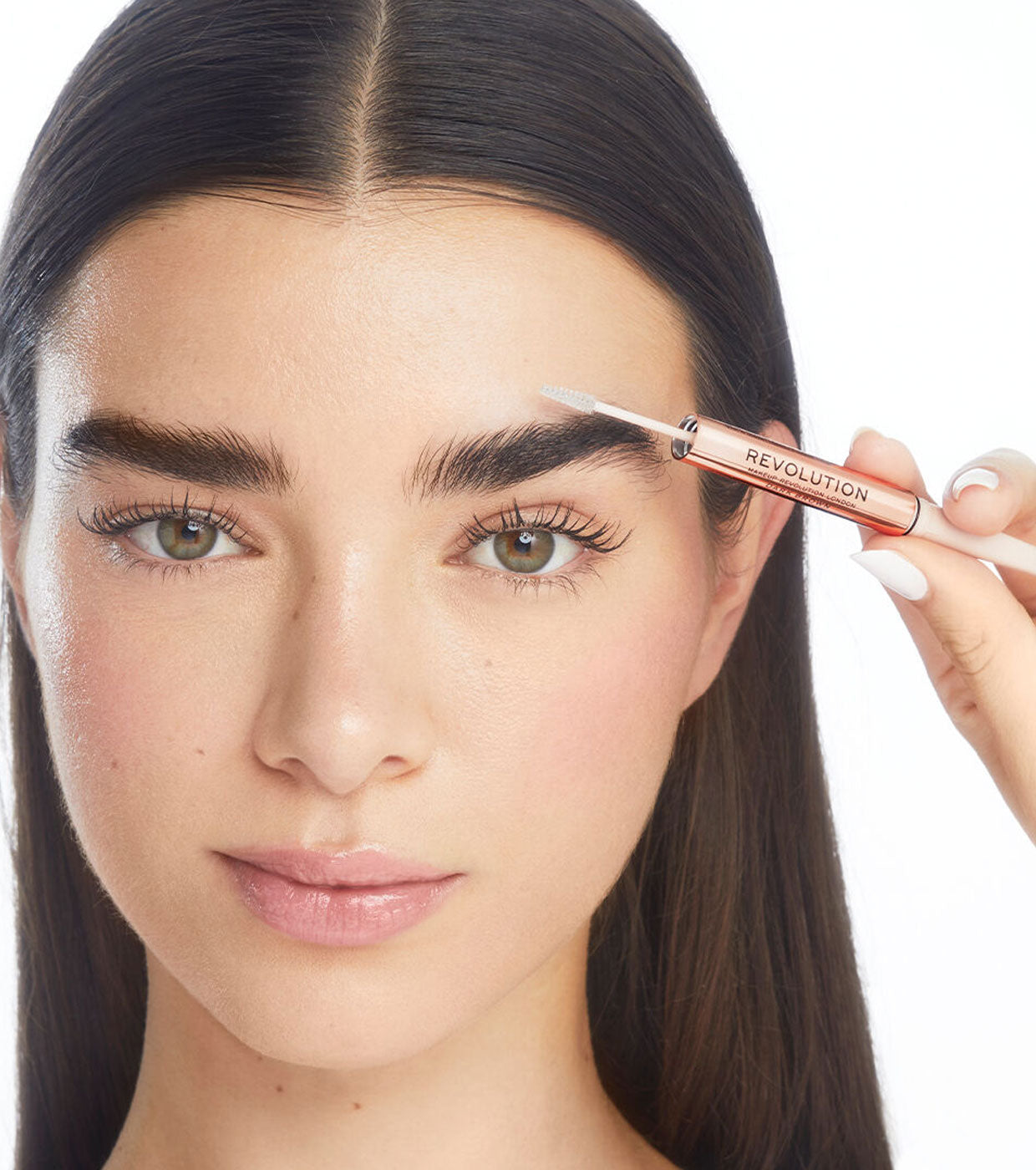 Revolution - Lápis de sobrancelha Fluffy Brow Filter Duo - Dark Brown