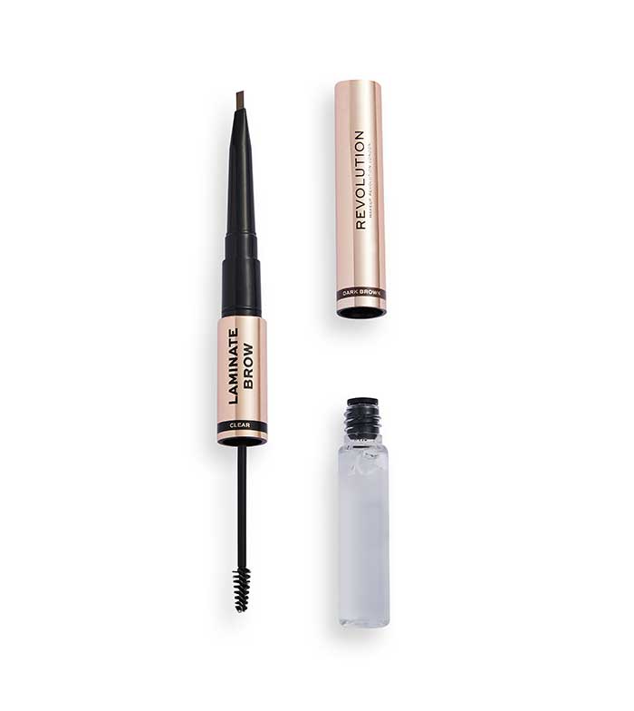 Revolution - Lápis de sobrancelha Laminate Brow - Dark Brown