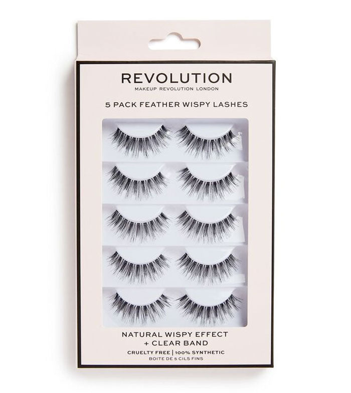 Revolution - Pack de 5 pestanas postiças Feather Wispy Lashes