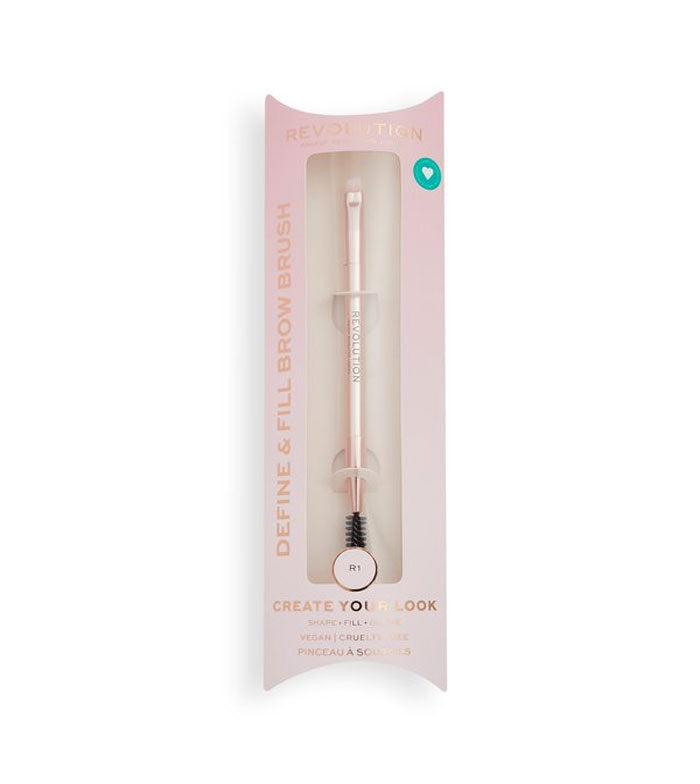 Revolution - Pincel de sobrancelha Define & Fill Brow Create - R1