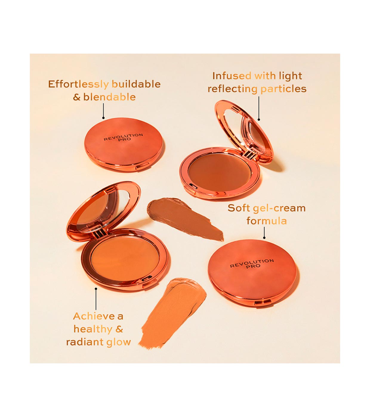Revolution Pro - Creme Bronzer Glow Edit - Medium Bronze